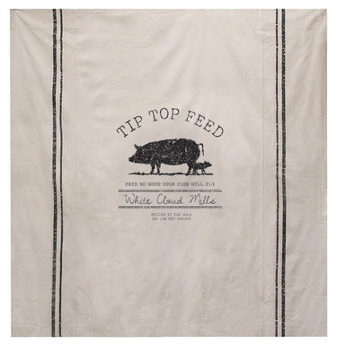Tip Top Feed Farmhouse Shower Curtain, 72